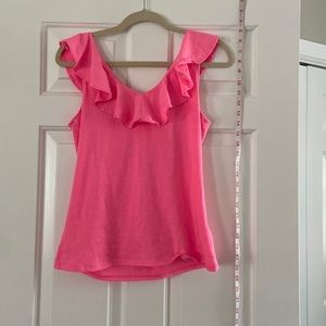 Lilly Pulitzer Alessa Ruffle Tank Top - XS